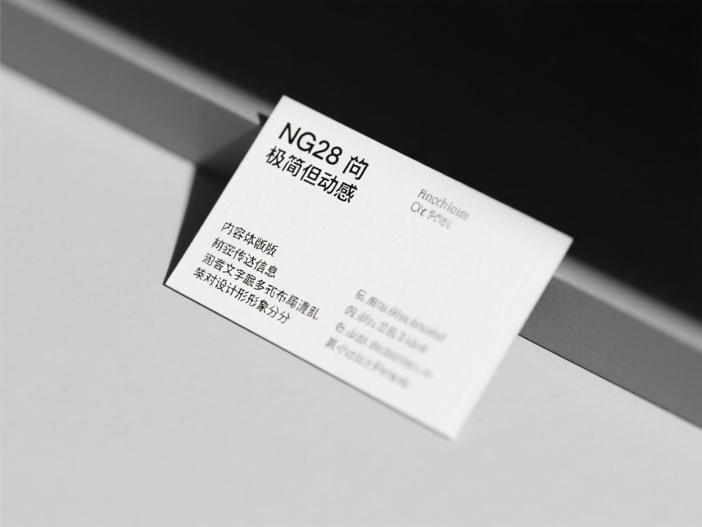 内容排版简洁却有层次
名片的核心在于传递信息。如